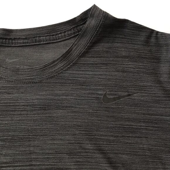 Nike Dri Fit Breathe Training Shirt Tee Men's XL 832864-011 Black Anthracite Gym - Picture 3 of 9